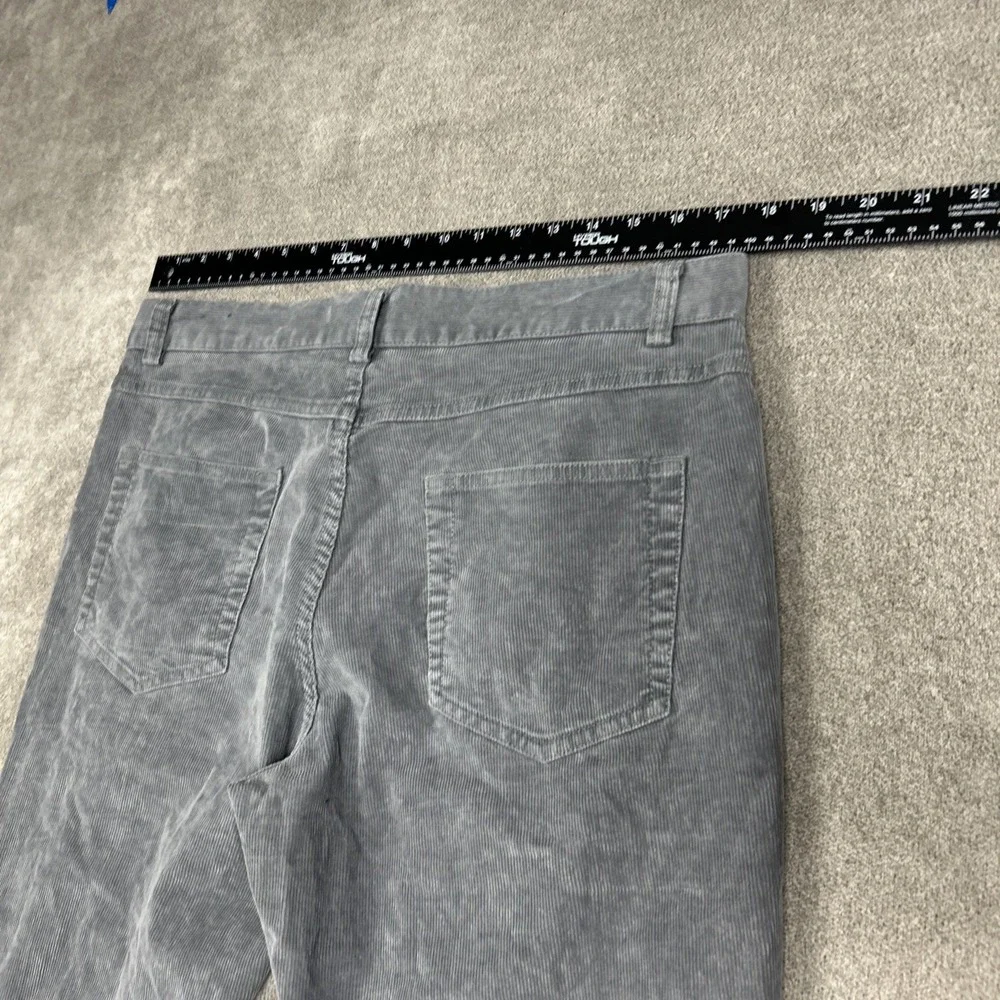 Brooks Brothers Pants Mens 34 x 32 Gray Corduroy 5 Pocket Chino Casual Stretch